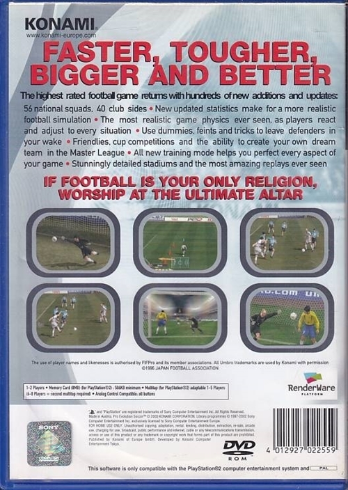 Pro Evolution Soccer 2 - PS2 (B Grade) (Genbrug)